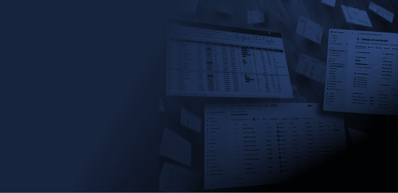 Illustration of a project steering dashboard